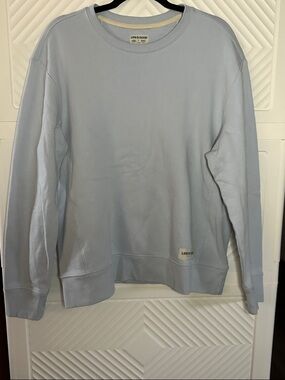 Life Is Good Men's Light Blue Crewneck Sweatshirt